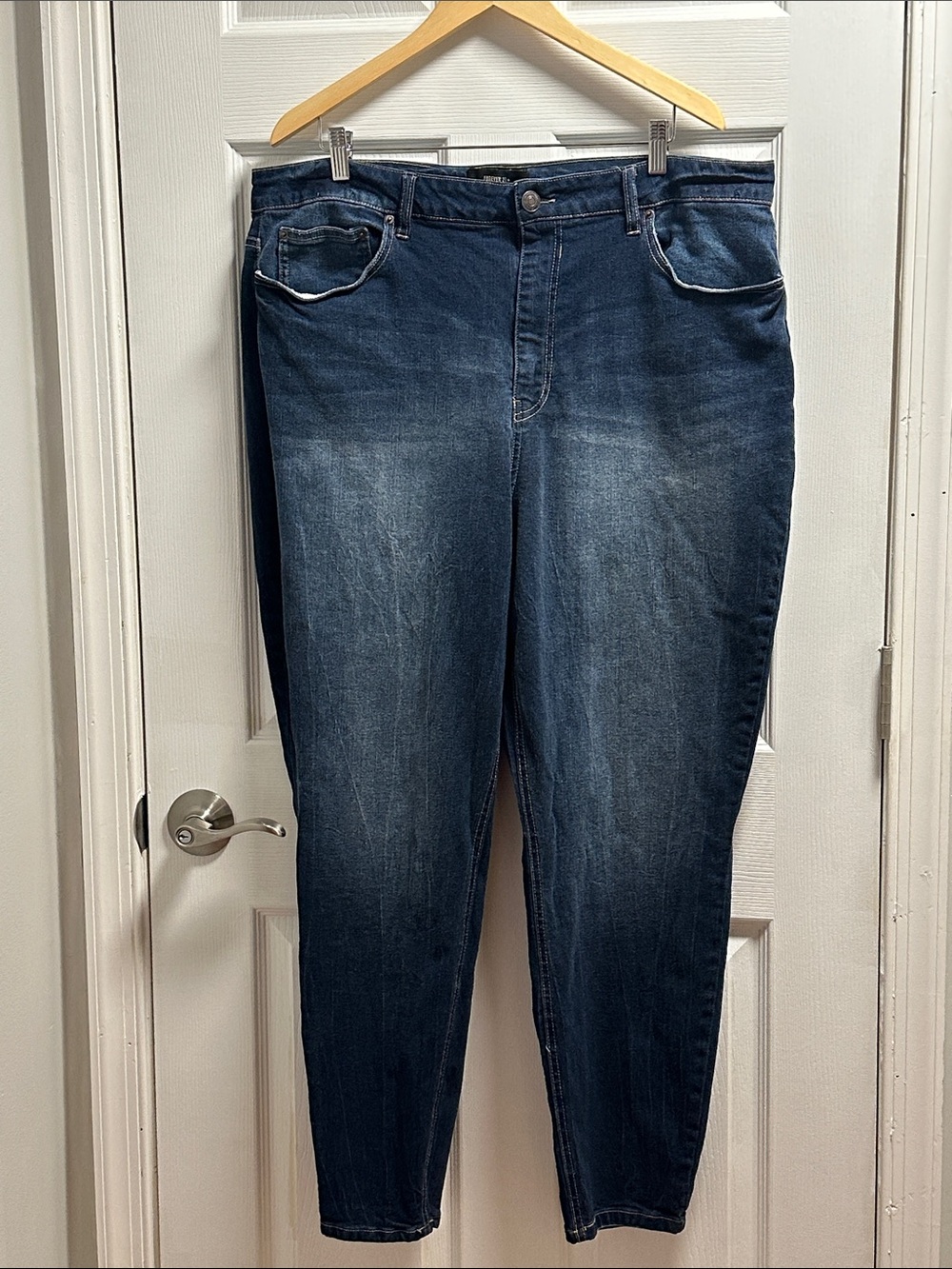 Forever 21 Dark Blue Stretch Jeggings